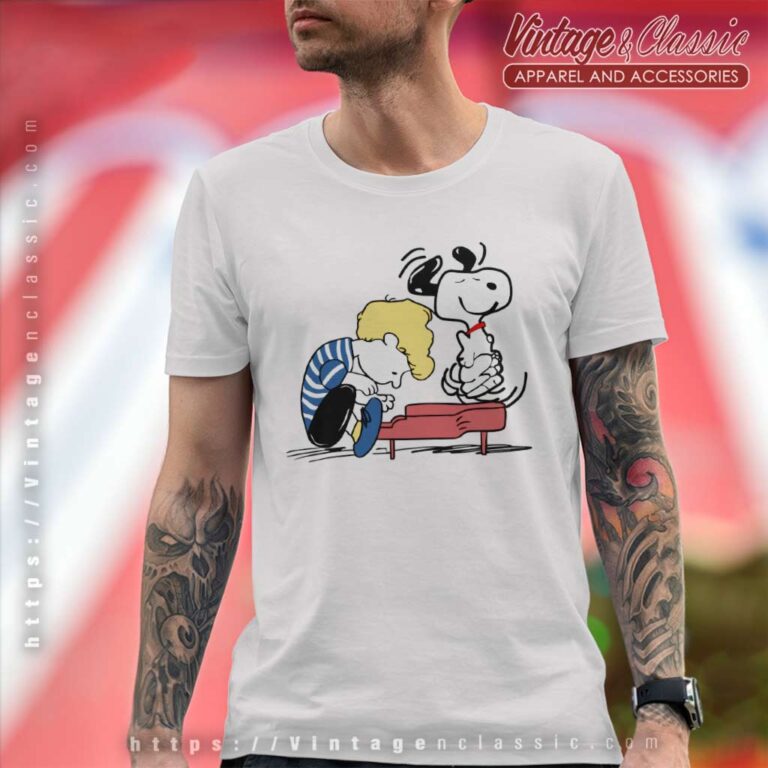 Snoopy Schroeder Charlie Play Piano T Shirt Snoopy Schroeder Charlie Play Piano T Shirt