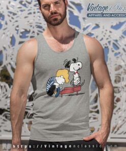 Snoopy Schroeder Charlie Play Piano Tank Top Racerback