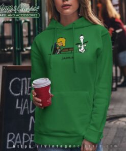 Snoopy And Schroeder Jammin Hoodie