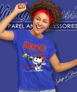 Snoopy And Woodstock Atlanta Braves Make Me Drink Women TShirt