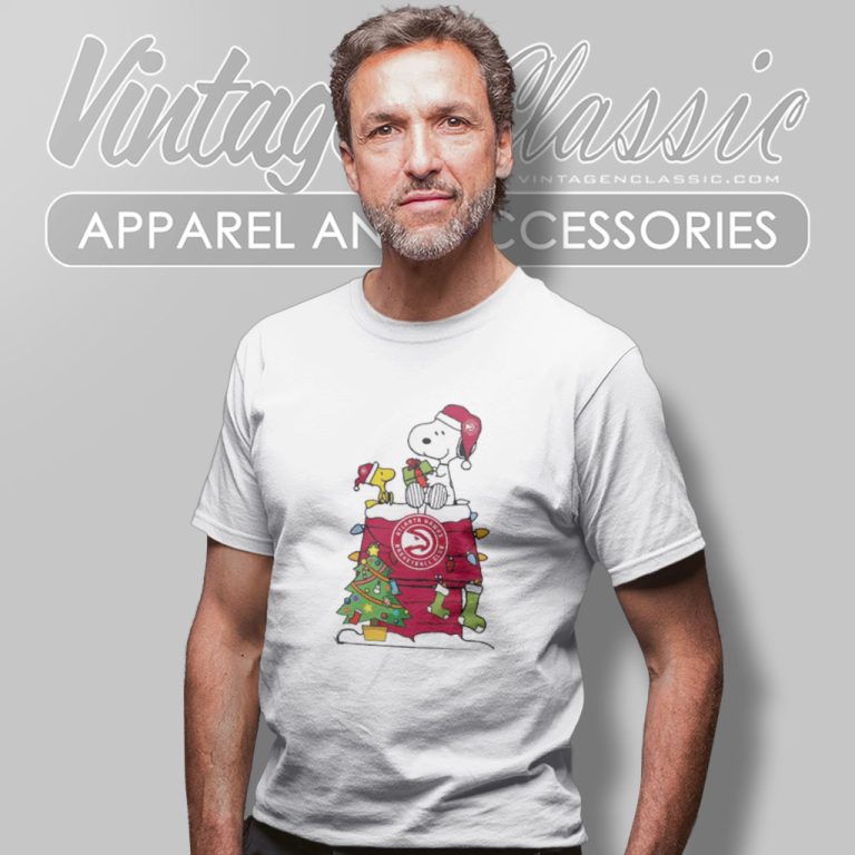 Snoopy And Woodstock Atlanta Hawks Nba Christmas T Shirt Snoopy And Woodstock Atlanta Hawks Nba Christmas T Shirt