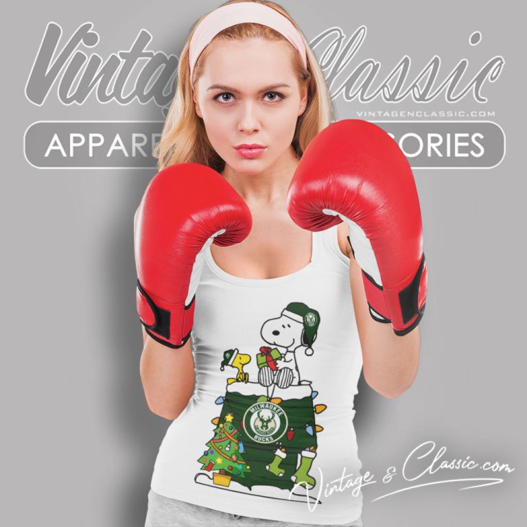 Snoopy And Woodstock Christmas Gift For Fans Milwaukee Bucks Nba Xmas Tree Decorations Tank Top Racerback Snoopy And Woodstock Christmas Gift For Fans Milwaukee Bucks Nba Xmas Tree Decorations Tank Top Racerback