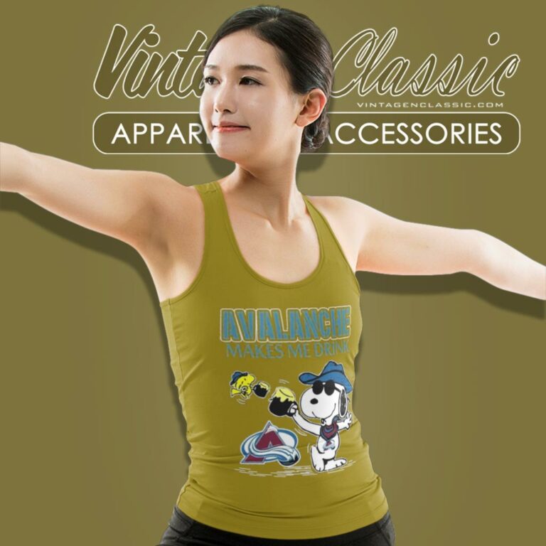 Snoopy And Woodstock Colorado Avalanche Makes Me Drink Tank Top Racerback Snoopy And Woodstock Colorado Avalanche Makes Me Drink Tank Top Racerback