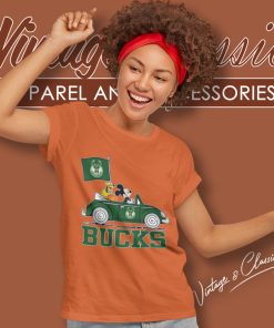Snoopy And Woodstock Driver Car Milwaukee Bucks Shirt 6 Snoopy And Woodstock Driver Car Milwaukee Bucks Women T Shirt