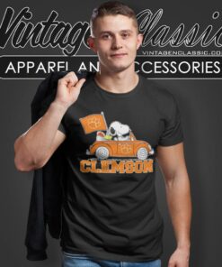Snoopy And Woodstock Driving Car Clemson Tigers Shirt 4 Snoopy And Woodstock Driving Car Clemson Tigers T Shirt