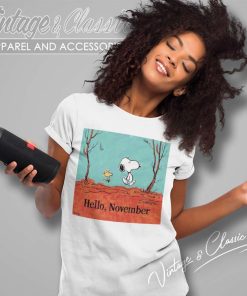 Snoopy And Woodstock Hello November Women TShirt