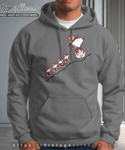 Snoopy And Woodstock Hiking Hoodie