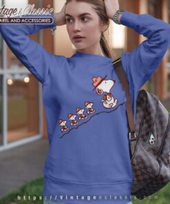 Snoopy And Woodstock Hiking Sweatshirt