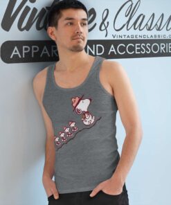 Snoopy And Woodstock Hiking Tank Top Racerback