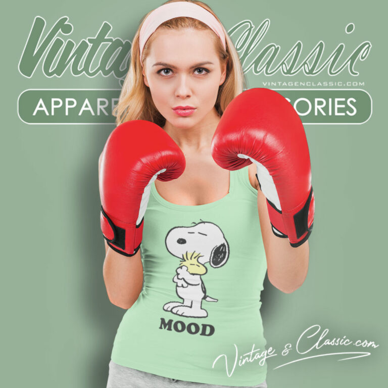 Snoopy And Woodstock Mood Tank Top Racerback Snoopy And Woodstock Mood Tank Top Racerback