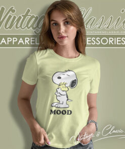 Snoopy And Woodstock Mood Women T Shirt
