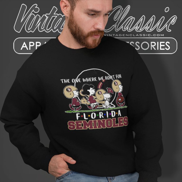 Snoopy And Woodstock Peanuts The One Where We Root For Florida Seminoles Sweatshirt Snoopy And Woodstock Peanuts The One Where We Root For Florida Seminoles Sweatshirt