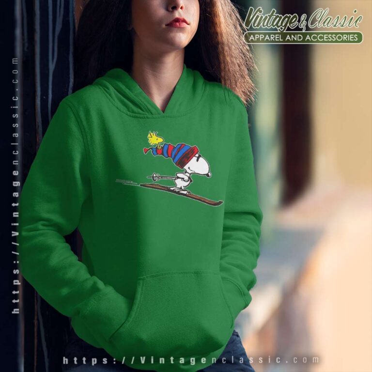 Snoopy And Woodstock Skiing Hoodie Snoopy And Woodstock Skiing Hoodie