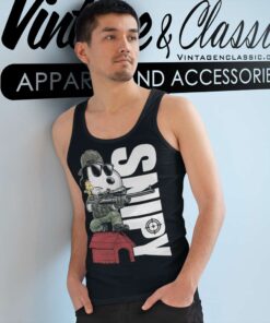Snoopy And Woodstock Snipers Snipy Tank Top Racerback