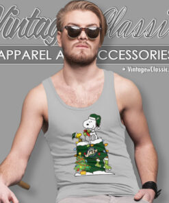 Snoopy And Woodstock Utah Jazz Christmas Tank Top Racerback