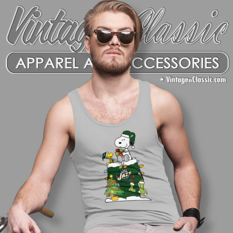 Snoopy And Woodstock Utah Jazz Christmas Tank Top Racerback Snoopy And Woodstock Utah Jazz Christmas Tank Top Racerback