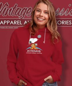Snoopy Artemis Johnson Space Center Nasa Hoodie