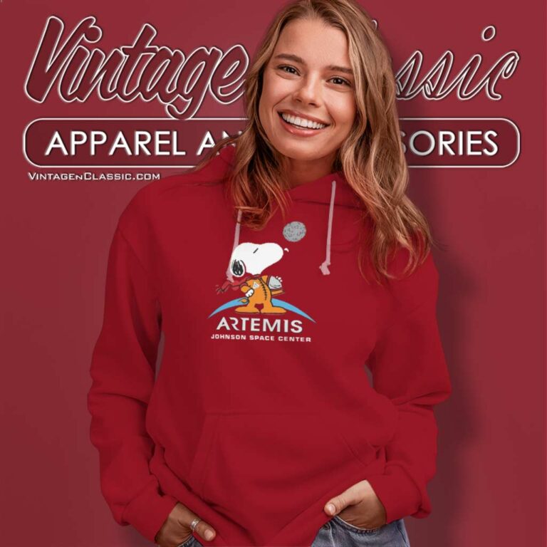 Snoopy Artemis Johnson Space Center Nasa Hoodie Snoopy Artemis Johnson Space Center Nasa Hoodie