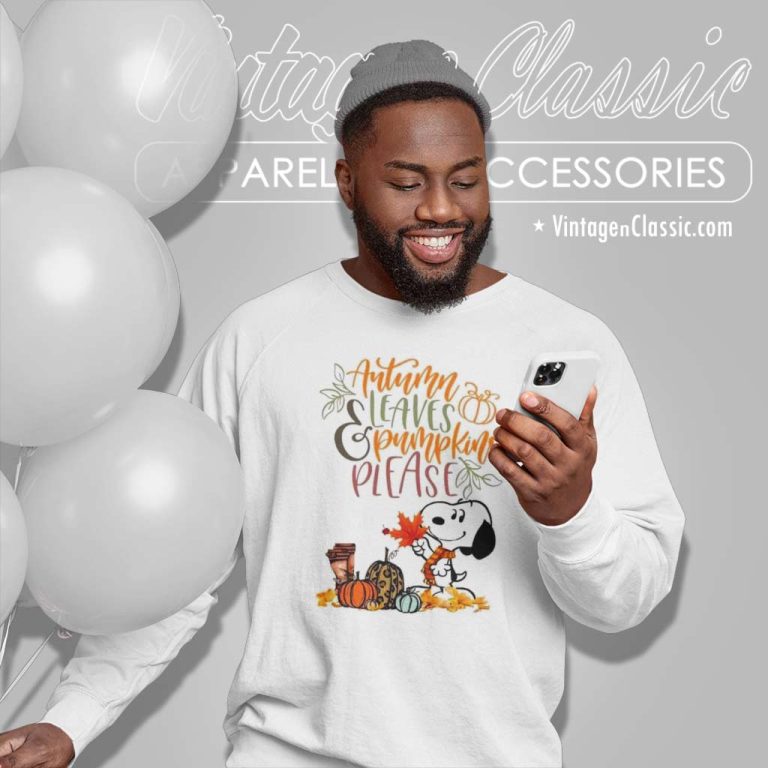Snoopy Autumn Leaves Pumpkins Please Shirt Thanksgiving Sweatshirt Snoopy Autumn Leaves Pumpkins Please Shirt Thanksgiving Sweatshirt