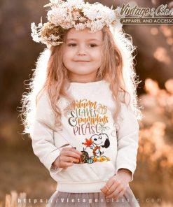 Snoopy Autumn Leaves Pumpkins Please Shirt 8 Snoopy Autumn Leaves Pumpkins Please Shirt Thanksgiving kids Sweatshirt