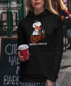Snoopy Baltimore Orioles Forever Win Or Lose Hoodie