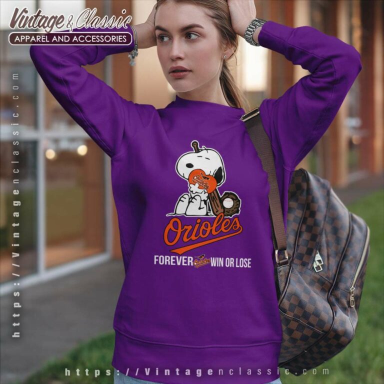 Snoopy Baltimore Orioles Forever Win Or Lose Sweatshirt Snoopy Baltimore Orioles Forever Win Or Lose Sweatshirt
