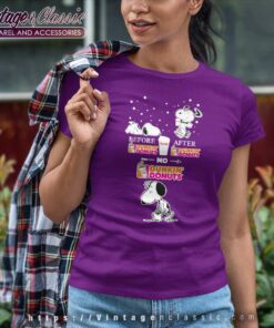 Snoopy Before Dunkin Donuts After No Women TShirt