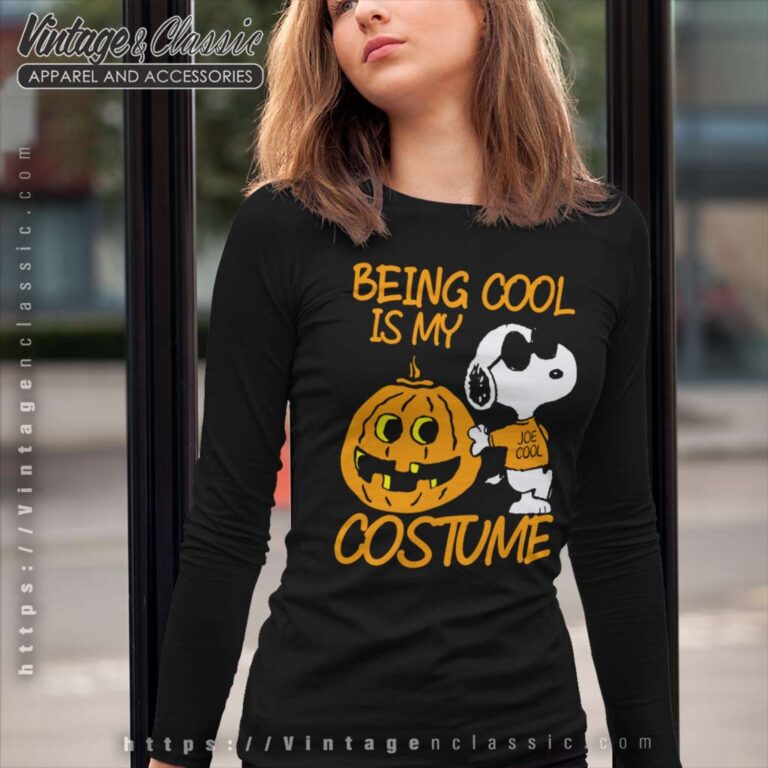 Snoopy Being Cool Is My Costume Long Sleeve Tee Snoopy Being Cool Is My Costume Long Sleeve Tee