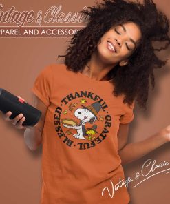 Snoopy Blessed Thankful Grateful Women TShirt