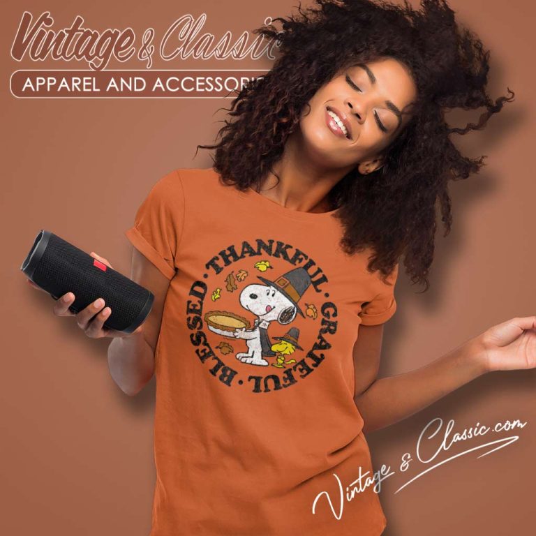 Snoopy Blessed Thankful Grateful Women TShirt Snoopy Blessed Thankful Grateful Women TShirt