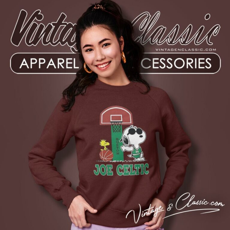 Snoopy Boston Celtics Basketball Sweatshirt Snoopy Boston Celtics Basketball Sweatshirt
