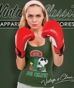Snoopy Boston Celtics Basketball Tank Top Racerback