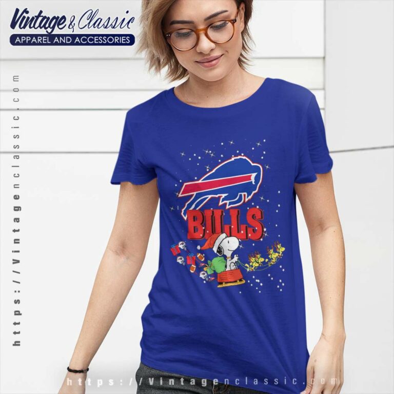 Snoopy Buffalo Bills Christmas Women TShirt Snoopy Buffalo Bills Christmas Women TShirt