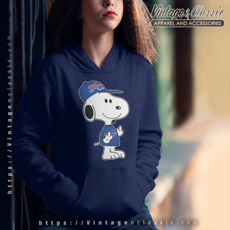 Snoopy Buffalo Bills Double Middle Fingers Hoodie Snoopy Buffalo Bills Double Middle Fingers Hoodie