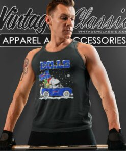 Snoopy Buffalo Bills Driver Car Christmas Tank Top Racerback