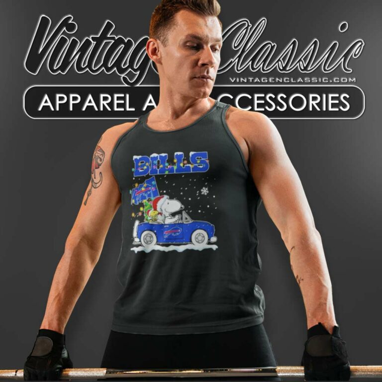 Snoopy Buffalo Bills Driver Car Christmas Tank Top Racerback Snoopy Buffalo Bills Driver Car Christmas Tank Top Racerback