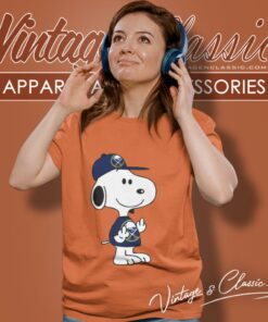 Snoopy Buffalo Sabres Nhl Double Middle Fingers Fck You Women T Shirt