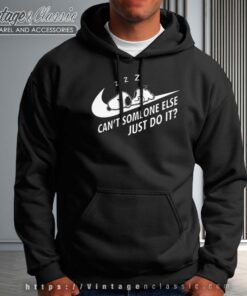 Snoopy Cant Someone Else Just Do It Nike Logo Hoodie
