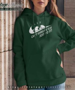 Snoopy Cant Someone Else Just Do It Nike Logo Hoodie Women