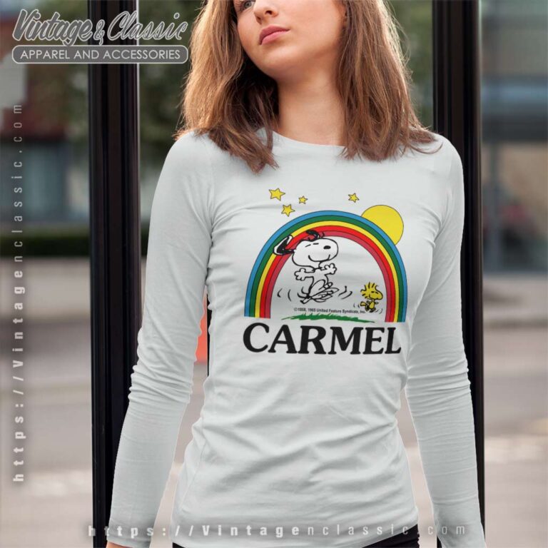 Snoopy Carmel Peanuts Rainbow Long Sleeve Tee Snoopy Carmel Peanuts Rainbow Long Sleeve Tee