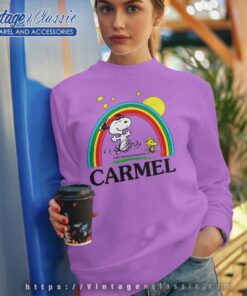 Snoopy Carmel Peanuts Rainbow Sweatshirt