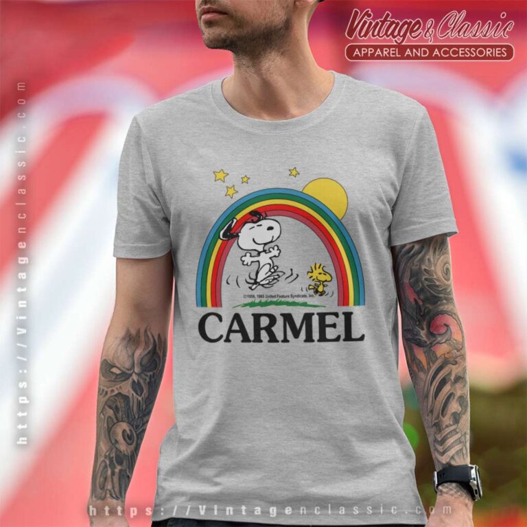 Snoopy Carmel Peanuts Rainbow T Shirt Snoopy Carmel Peanuts Rainbow T Shirt