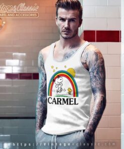 Snoopy Carmel Peanuts Rainbow Tank Top Racerback