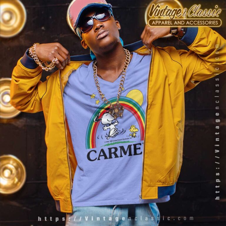 Snoopy Carmel Peanuts Rainbow V Neck TShirt Snoopy Carmel Peanuts Rainbow V Neck TShirt