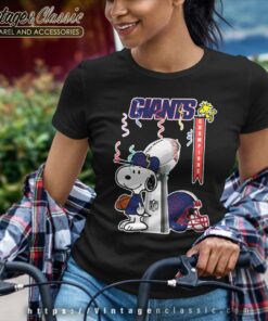 Snoopy Champions New York Giants Women TShirt