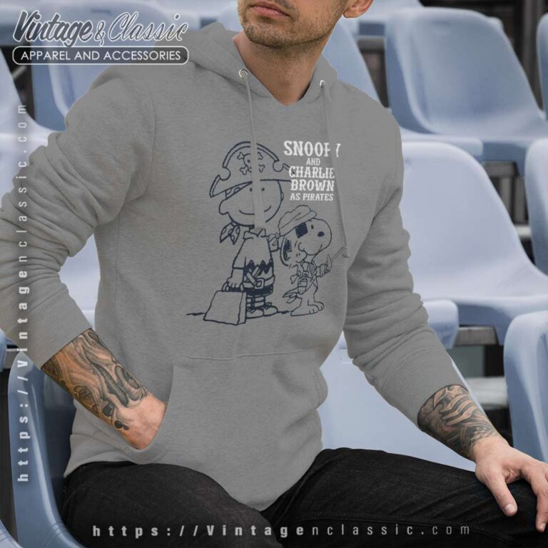 Snoopy Charlie Brown As Pirates Hoodie Snoopy Charlie Brown As Pirates Hoodie