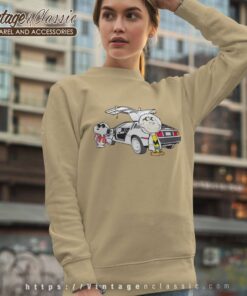 Snoopy Charlie Brown Back To The Future Sweatshirt
