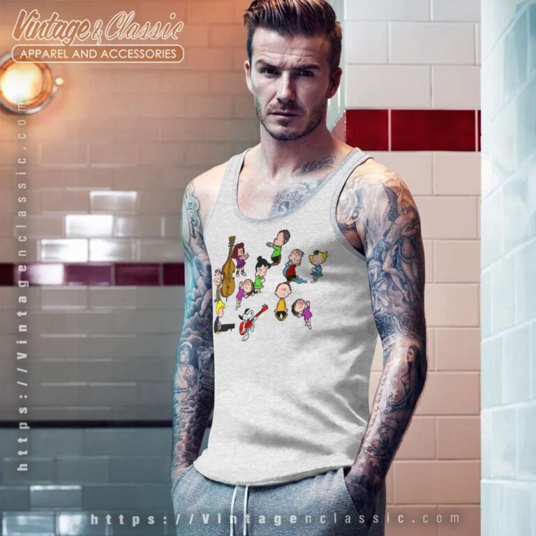 Snoopy Charlie Brown Christmas Dance Tank Top Racerback Snoopy Charlie Brown Christmas Dance Tank Top Racerback