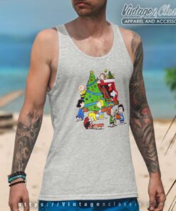 Snoopy Charlie Brown Christmas Gifts Tank Top Racerback