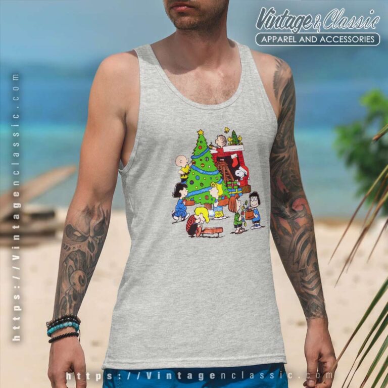 Snoopy Charlie Brown Christmas Gifts Tank Top Racerback Snoopy Charlie Brown Christmas Gifts Tank Top Racerback